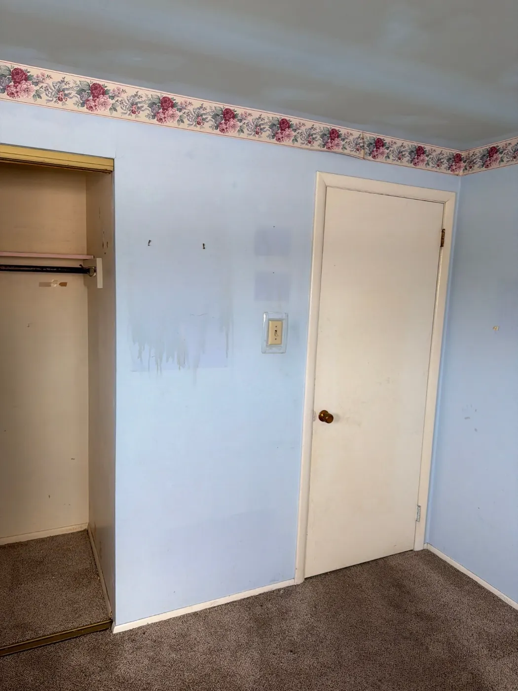 Moisture meter reading on drywall in Chatham water loss