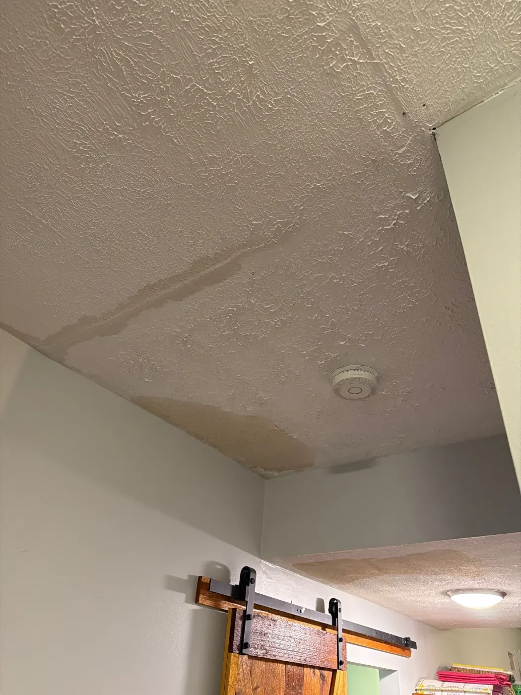 Air movers and dehumidifiers running in Chatham Indiana home dry-out
